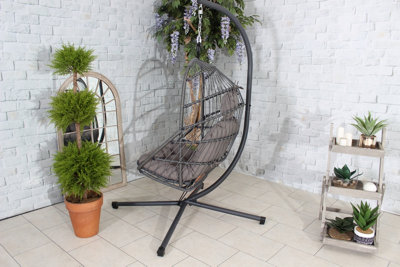 Relaxer Hanging Rattan Pod Chair