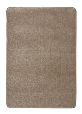 Relay Collection Recycled Low Pile Rug in Brown | DIY at B&Q
