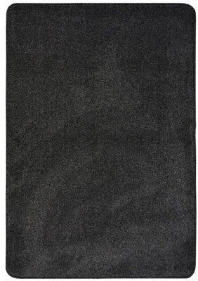 Relay Collection Recycled Low Pile Rug in Charcoal