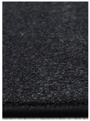 Relay Collection Recycled Low Pile Rug in Charcoal