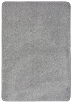 Relay Collection Recycled Low Pile Rug in Grey