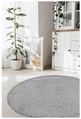 Relay Collection Recycled Low Pile Rug in Grey