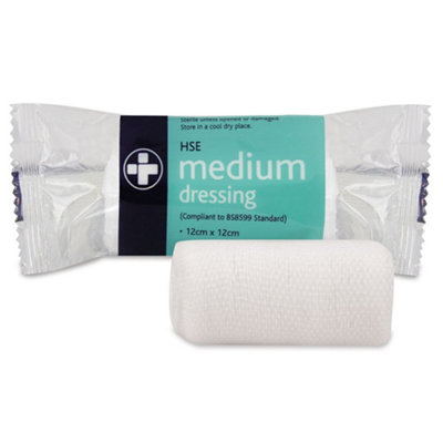 Reliance Medical Medium Sterile HSE Dressing, 12 cm x 12 cm ...