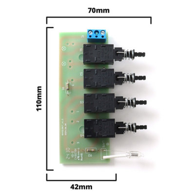 Reliapart PCB Control Module Push Button Switchbox for Faure CHD1251X