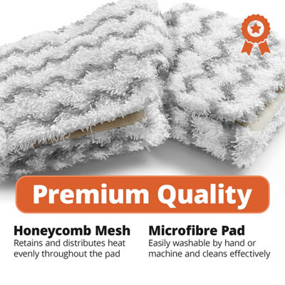 Mellbree S6003Uk Steam Mop Replacement Pads Compatible With Shark 4 Pack, Replacement Cover Pads Compatible With Shark Steam Cleaner For S6001Uk S6003Uk S3973D, S6002, S5003D, S5002, S3973WM