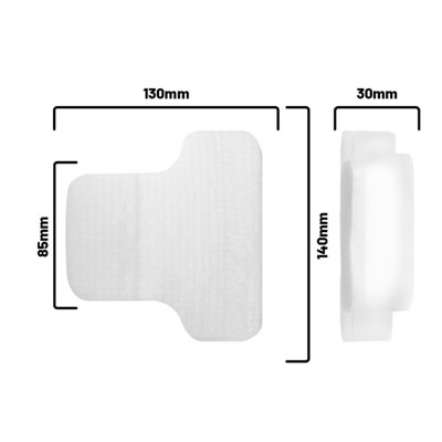 Remplacement Requin Filtre Set Anti- Allergène, Mousse, Feutre PZ1000