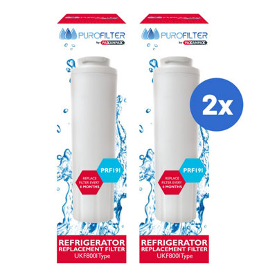 RELIAPART WF02 WATER FILTER FOR WHIRLPOOL UKF8001 TYPE (PACK OF 2)