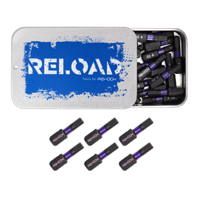 Reload H4 25mm Impact Driver Tool Bits 25x