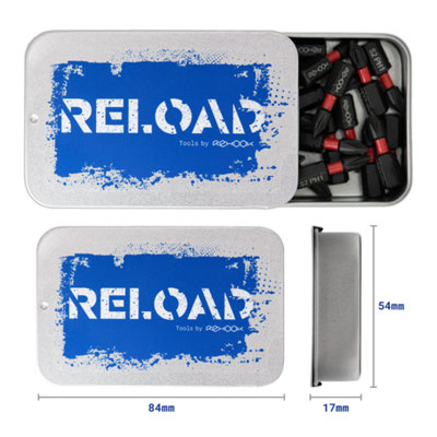 Reload PH1 25mm Impact Driver Tool Bits 25x
