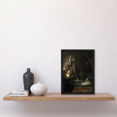 Rembrandt van Rijn The Raising of Lazarus Oil Painting Framed Wall Art ...