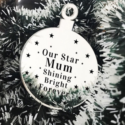 Gorgeous Christmas Ornaments Card for Mother