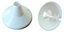 Remer 2 x 10-22mm White Collar Water Pipe Plastic Cover Rose Rosette Universal Diameter