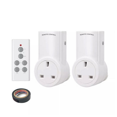 Remote Control Socket Wireless Switch Mains UK Plug AC Power Outlet ...
