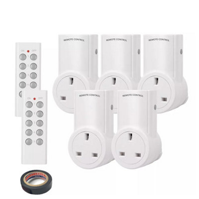 Remote Control Socket Wireless Switch Mains UK Plug AC Power Outlet ...