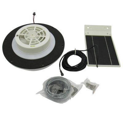 Remote Control Solar Extractor Fan (LED Rechargable Battery Wall Ventilator) Price Comparisons | Compare The Build
