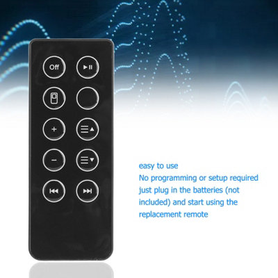 Remote Soundbar and Stereo Speaker Controls: Non-Slip, Easy to Use, Speaker Replacement Solution