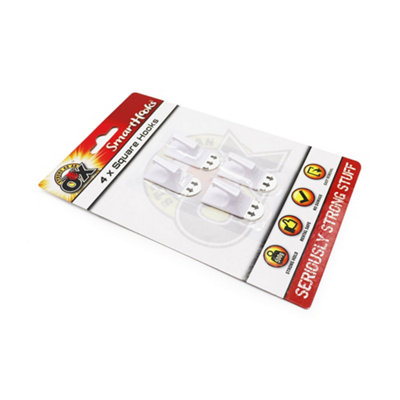 Removable Square Hooks 4PC x 2Pack