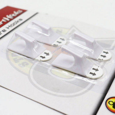 Removable Square Hooks 4PC x 2Pack