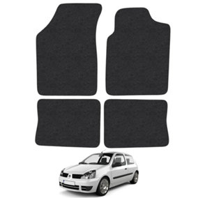 Renault Clio 1998-2005 Car Floor Mats Carpet Tailored Fit 4pcs Set Anti-Slip