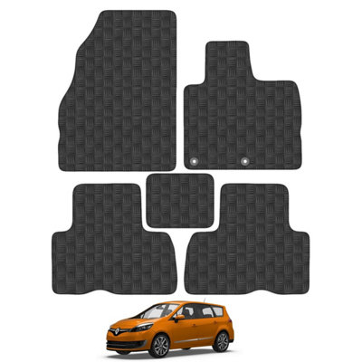 Renault Grand Scenic 2009-2016 Car Floor Mats Rubber Tailored Fit Set Heavy-Duty