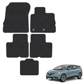 Renault Grand Scenic 2016-Onwards Car Floor Mats Carpet Tailored Set Anti-Slip