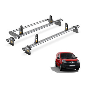 Renault Kangoo 2 Bar Roof Rack + Ladder Roller for 2008-2021 - Van Guard Trade