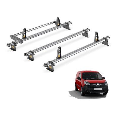 Renault Kangoo 3 Bar Roof Rack + Ladder Roller for 2008-2021 - Van Guard Trade