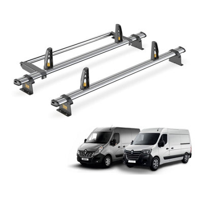 Renault Master 2 Bar Roof Rack + Ladder Roller for 2010+ - Van Guard Trade