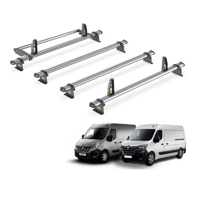 Renault Master 4 Bar Roof Rack + Ladder Roller for 2010+ - Van Guard Trade