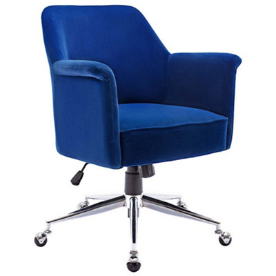 Modern velvet clearance desk chair