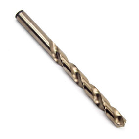 Rennie Tools 10.8mm HSS Gold Cobalt Jobber Drill Bit For Stainless Steel, Hard Metals, Aluminium, Cast Iron, Copper