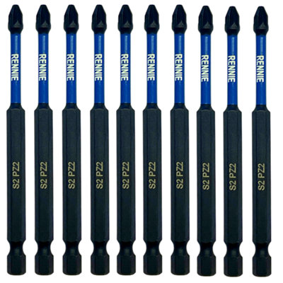 Rennie Tools PZ2 Schlagschrauber-Bit-Set – 51 Teile, 25 Mm Lang, Mit Bithalter