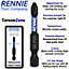 Rennie Tools 10 Pack PZ2 x 50mm Long Magnetic Impact Driver Screwdriver Bits Set Pozidriv (Pozi 2)