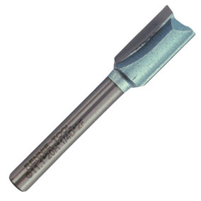 Rennie Tools - 11.1mm (7/16") Cutting Diameter x 20mm Flute x 1/4" Shank TCT Tipped 2 Flute Straight Router Cutter Bit.