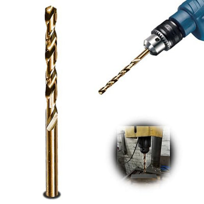 Rennie Tools 12.2mm HSS Gold Cobalt Jobber Drill Bit For Stainless Steel, Hard Metals, Aluminium, Cast Iron, Copper