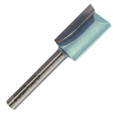 Rennie Tools - 16mm Cutting Diameter x 25mm Flute x 1/4" Shank TCT Tipped 2 Flute Straight Router Cutter Bit. 16mm Router Bit