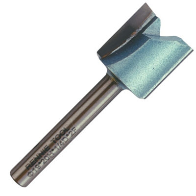 Rennie Tools - 19mm (3/4") Cutting Diameter x 20mm Flute x 1/4" Shank TCT Tipped 2 Flute Straight Router Cutter Bit.