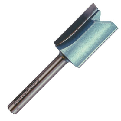 Rennie Tools - 19mm (3/4") Cutting Diameter x 30mm Flute x 1/4" Shank TCT Tipped 2 Flute Straight Router Cutter Bit.