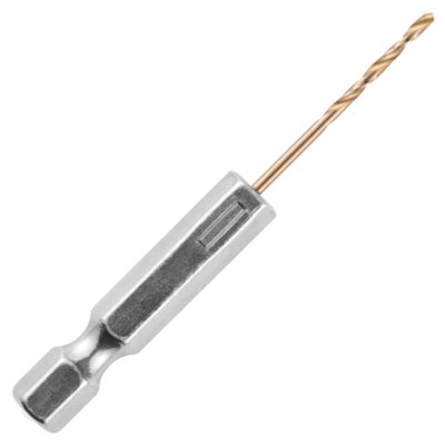 Rennie Tools 1mm Hex Shank HSS Gold Cobalt Jobber Drill Bit For Stainless Steel Hard Metals Aluminium Cast Iron Copper DIY at B Q