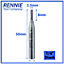 Rennie Tools - 2.5mm Cutting Diameter x 8mm Flute x 1/4" Shank TCT Tipped 2 Flute Straight Router Cutter Bit. 2.5mm Router Bit