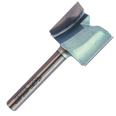 Rennie Tools - 25mm Cutting Diameter x 20mm Flute x 1/4" Shank TCT Tipped 2 Flute Straight Router Cutter Bit. 25mm Router Bit