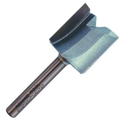Rennie Tools - 25mm Cutting Diameter x 26mm Flute x 1/4" Shank TCT Tipped 2 Flute Straight Router Cutter Bit. 25mm Router Bit
