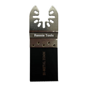 Rennie Tools 35mm Wide Bi-Metal Oscillating Multi Tool Blades Set For Wood, Laminate, Nails & Drywall. Universal Fit