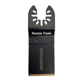 Rennie Tools 35mm Wide Heavy Duty Carbide Oscillating Multitool Blade For Hard Metals, Stainless Steel, Concrete Nails Etc