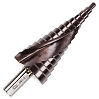 Rennie Tools 4-32mm HSS Cobalt Spiral Flute Step Cone Drill/Hole Cutter For Metal, Stainless Steel And Hard Metals. M35 8% Cobalt
