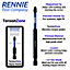 Rennie Tools 5 Pack PZ2 x 100mm Long Magnetic Impact Driver Screwdriver Bits Set Pozidriv (Pozi 2)
