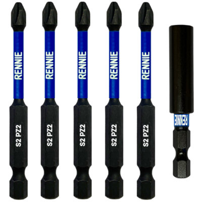 Schlagschrauber-Bits PZ2 – 75 Mm Lang, 10er Set | Magnetspitze, Aus S2-Stahl, Für Hohes Drehmoment