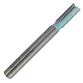 Rennie Tools - 6.35mm (1/4") Cutting Diameter x 15mm Flute x 1/4" Shank TCT Tipped 2 Flute Straight Router Cutter Bit