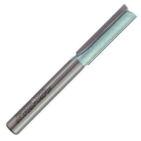 Rennie Tools - 7.1mm (9/32") Cutting Diameter x 26mm Flute x 1/4" Shank TCT Tipped 2 Flute Straight Router Cutter Bit.
