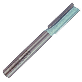 Rennie Tools - 7mm Cutting Diameter x 20mm Flute x 1/4" Shank TCT Tipped 2 Flute Straight Router Cutter Bit. 7mm Router Bit